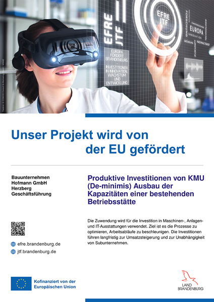 Unser Projekt wird von der EU gefördert